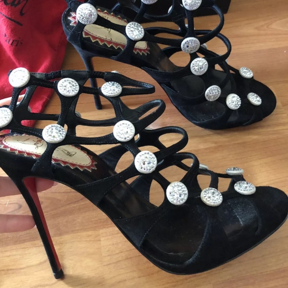 Limited Christian Louboutin crystal heels 40 - Picture 1 of 8
